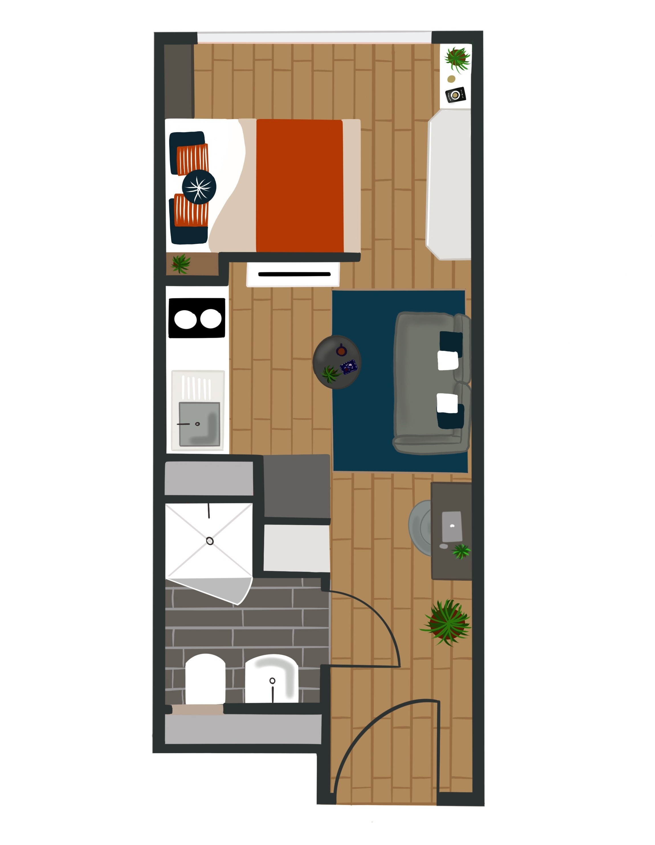 Floorplan for Comfy Plus