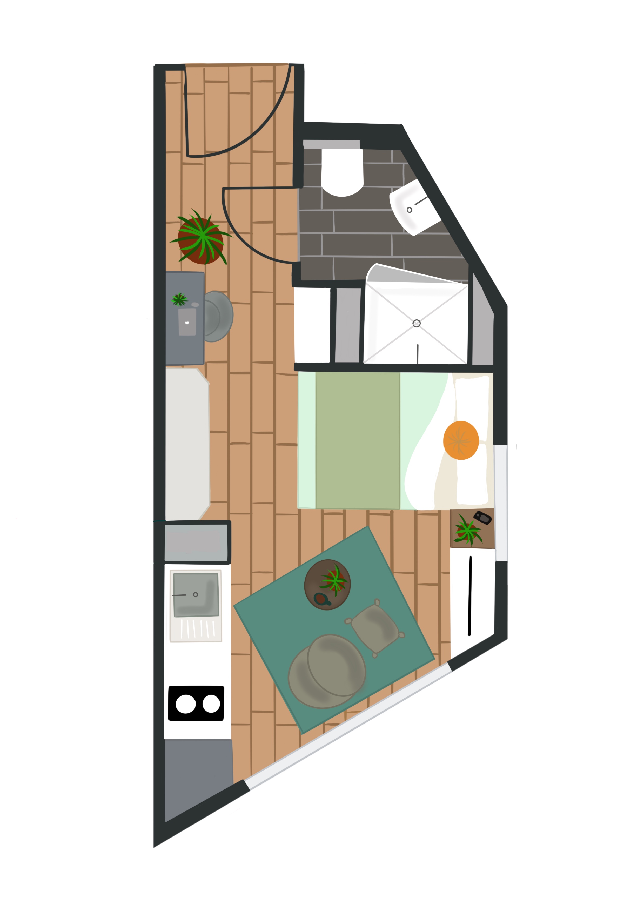 Floorplan for Cosy