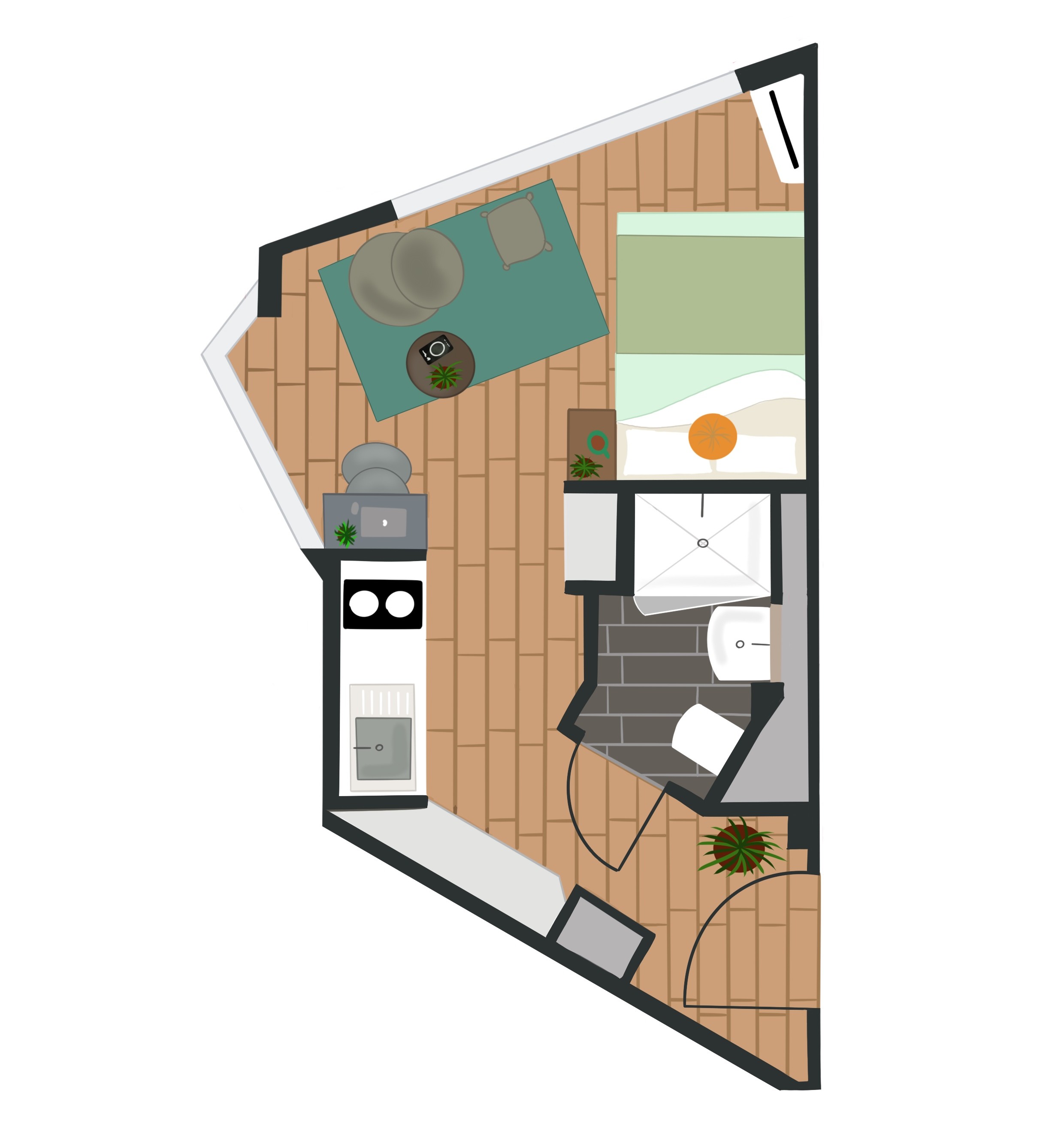 Floorplan for Cosy Premium